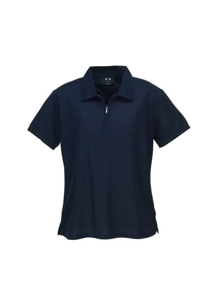 Biz Collection Women’s Micro Waffle Polo P3325 Casual Wear Biz Collection Navy 10